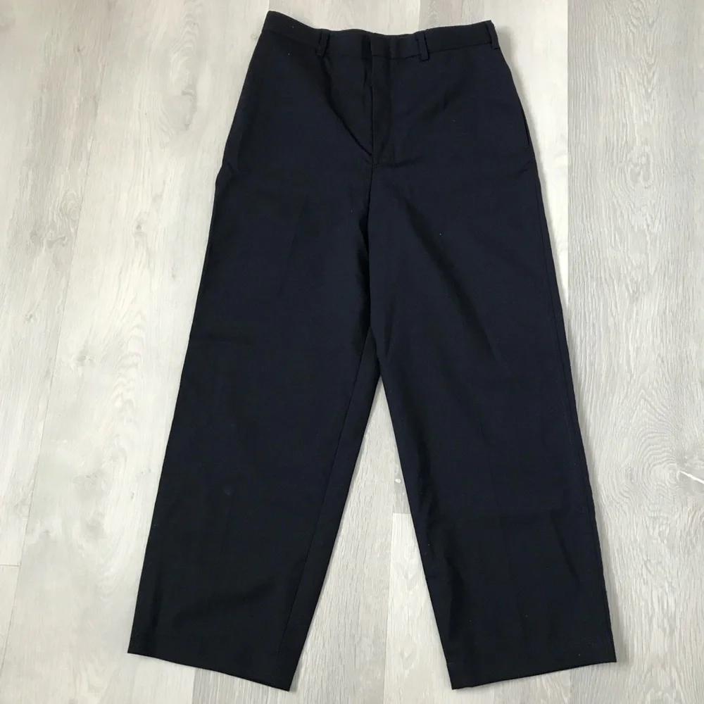 SMOCK NAVYBTHE OFFICER TROUSER PANT 100% WOOL ANKLE CROP 2